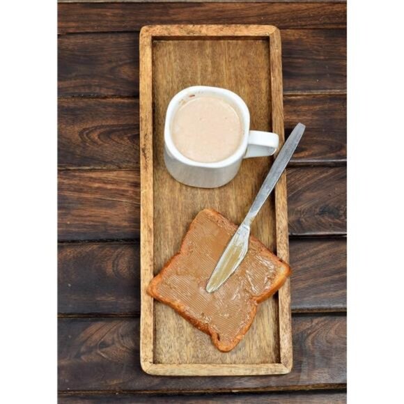 Mango Wood Serving Platter Set of 3 Appetizer Snack Fruit Dessert Party Tray - Picture 2 of 7